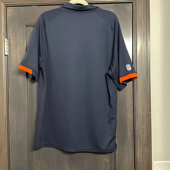 Nike Chicago Bears Navy Polo Shirt‎ Mens L - Picture 8 of 8